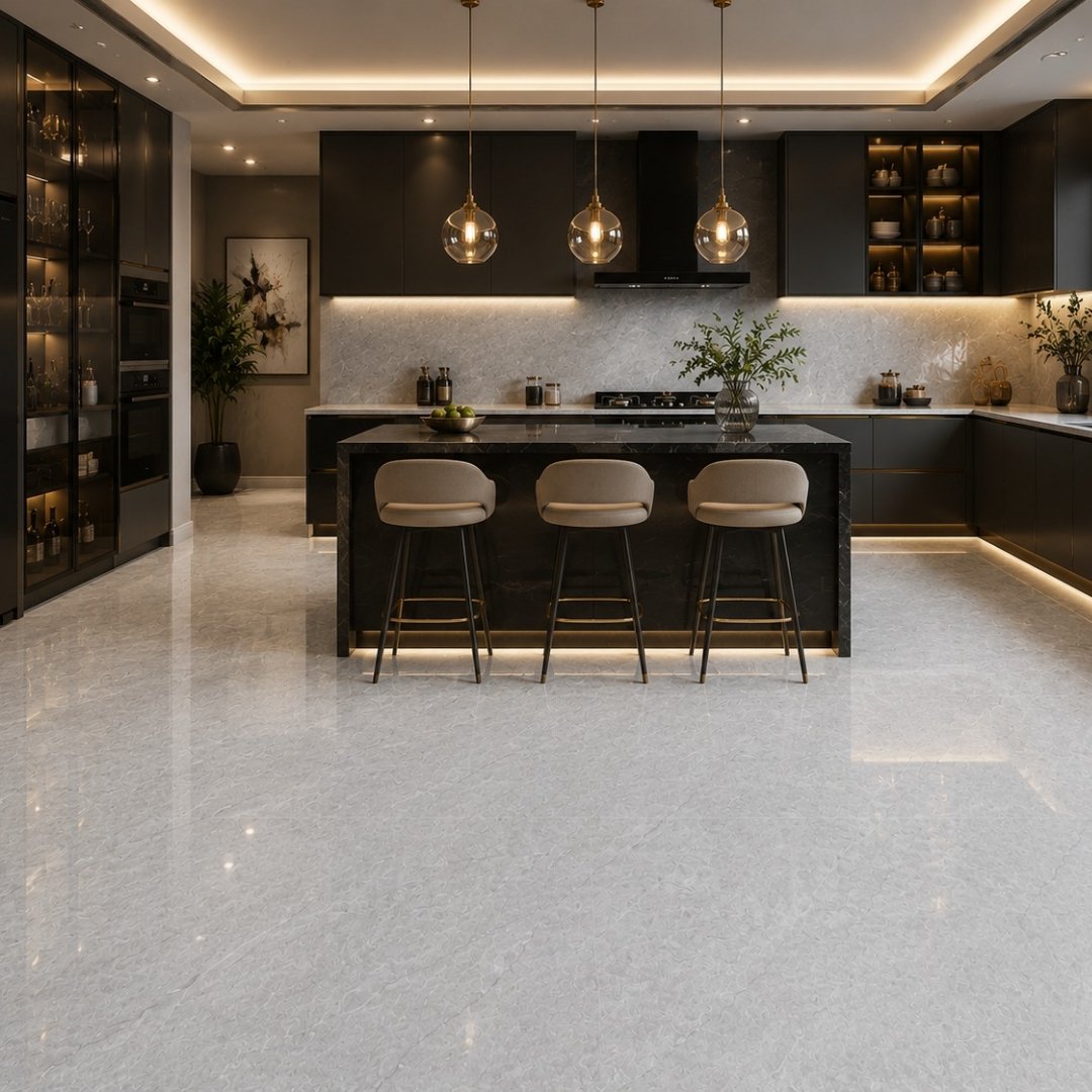 AL En Austin Grey Marble & Stone Kitchen Tiles - My Home Studio